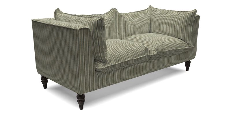 Aysgarth 3 Seater Sofa in Furrow Stripe Broad and Furrow Stripe Narrow Sunflower