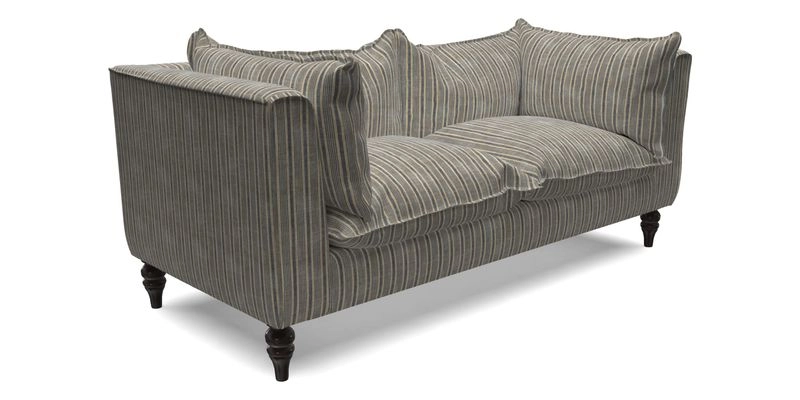 Aysgarth 3 Seater Sofa in Furrow Stripe Broad and Furrow Stripe Narrow Sunflower