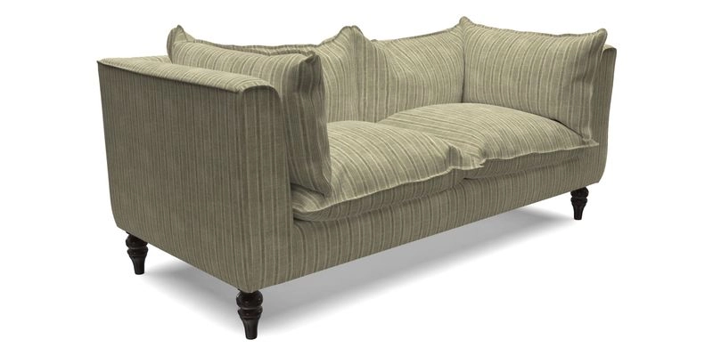 Aysgarth 3 Seater Sofa in Furrow Stripe Broad and Furrow Stripe Narrow Sunflower