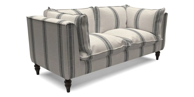 Aysgarth 3 Seater Sofa in Furrow Stripe Broad and Furrow Stripe Narrow Sunflower
