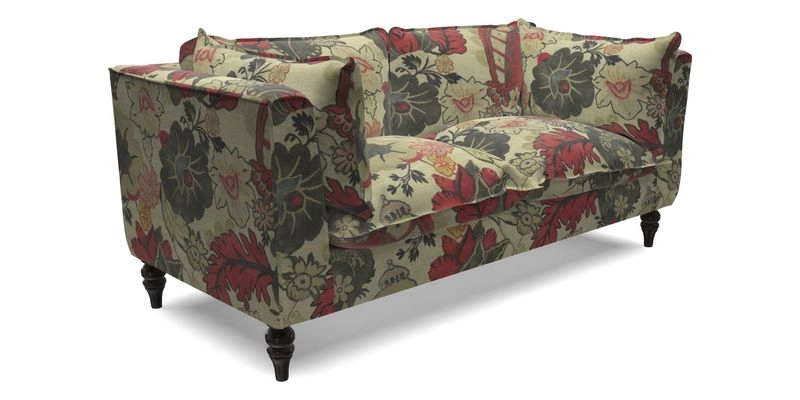 Aysgarth 3 Seater Sofa in Furrow Stripe Broad and Furrow Stripe Narrow Sunflower