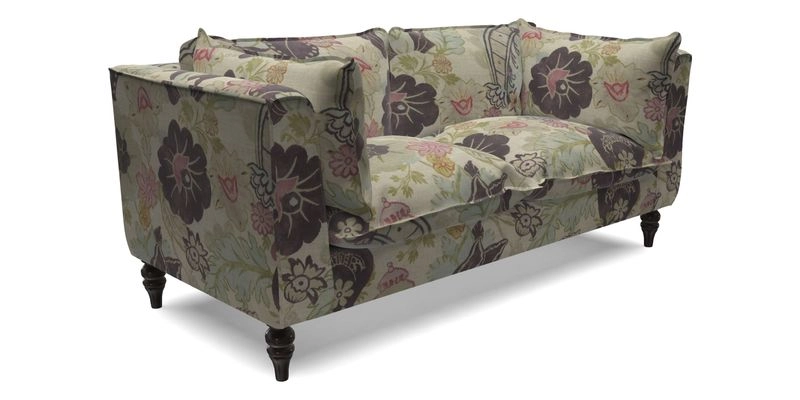 Aysgarth 3 Seater Sofa in Furrow Stripe Broad and Furrow Stripe Narrow Sunflower