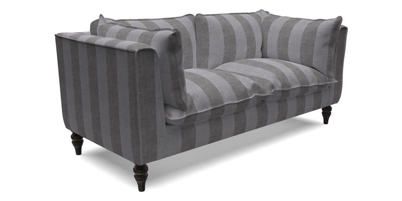 Aysgarth 3 Seater Sofa in Furrow Stripe Broad and Furrow Stripe Narrow Sunflower