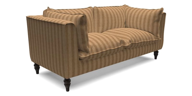 Aysgarth 3 Seater Sofa in Furrow Stripe Broad and Furrow Stripe Narrow Sunflower