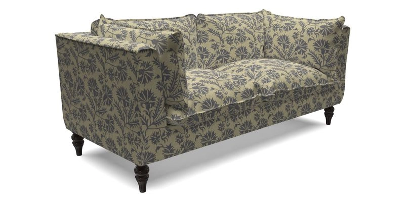 Aysgarth 3 Seater Sofa in Furrow Stripe Broad and Furrow Stripe Narrow Sunflower