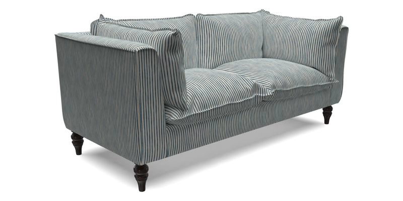 Aysgarth 3 Seater Sofa in Furrow Stripe Broad and Furrow Stripe Narrow Sunflower