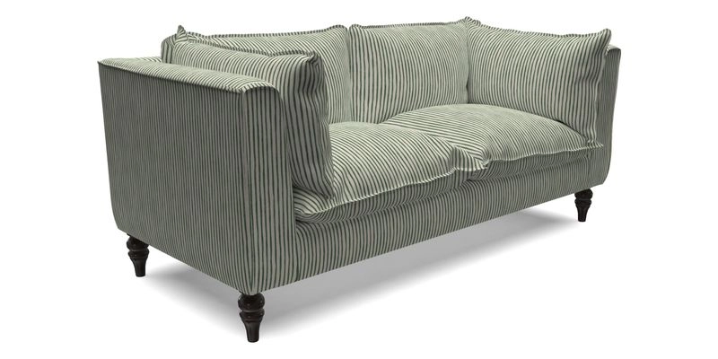 Aysgarth 3 Seater Sofa in Furrow Stripe Broad and Furrow Stripe Narrow Sunflower
