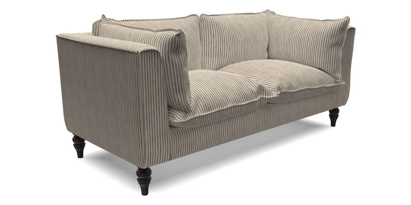 Aysgarth 3 Seater Sofa in Furrow Stripe Broad and Furrow Stripe Narrow Sunflower