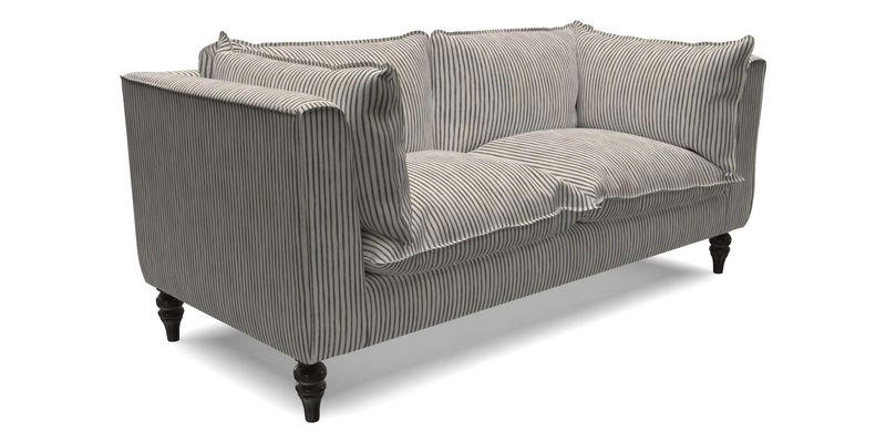 Aysgarth 3 Seater Sofa in Furrow Stripe Broad and Furrow Stripe Narrow Sunflower