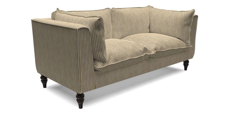 Aysgarth 3 Seater Sofa in Furrow Stripe Broad and Furrow Stripe Narrow Sunflower