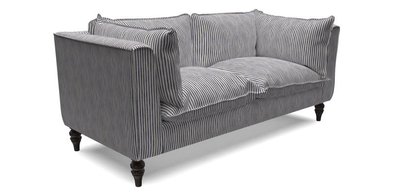 Aysgarth 3 Seater Sofa in Furrow Stripe Broad and Furrow Stripe Narrow Sunflower