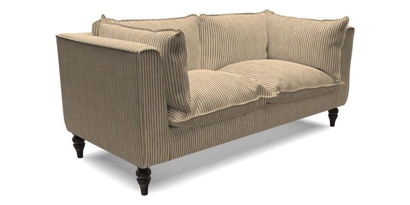 Aysgarth 3 Seater Sofa in Furrow Stripe Broad and Furrow Stripe Narrow Sunflower