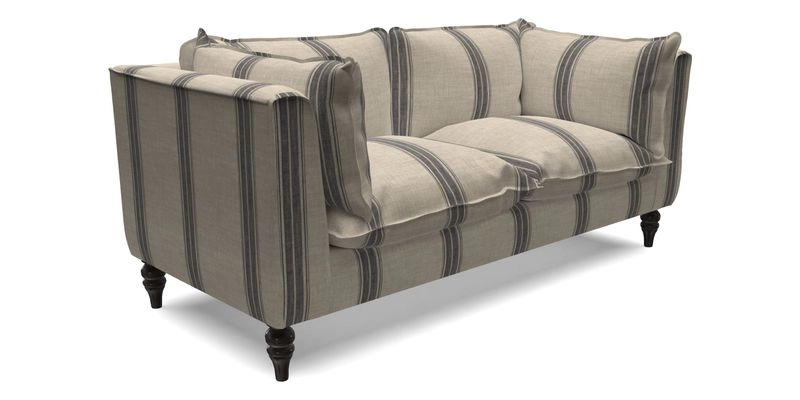 Aysgarth 3 Seater Sofa in Furrow Stripe Broad and Furrow Stripe Narrow Sunflower