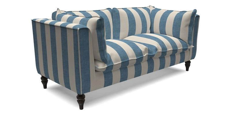 Aysgarth 3 Seater Sofa in Furrow Stripe Broad and Furrow Stripe Narrow Sunflower