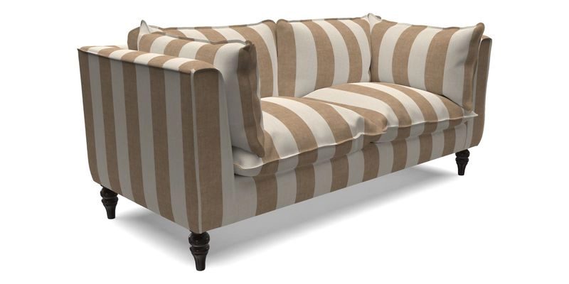 Aysgarth 3 Seater Sofa in Furrow Stripe Broad and Furrow Stripe Narrow Sunflower
