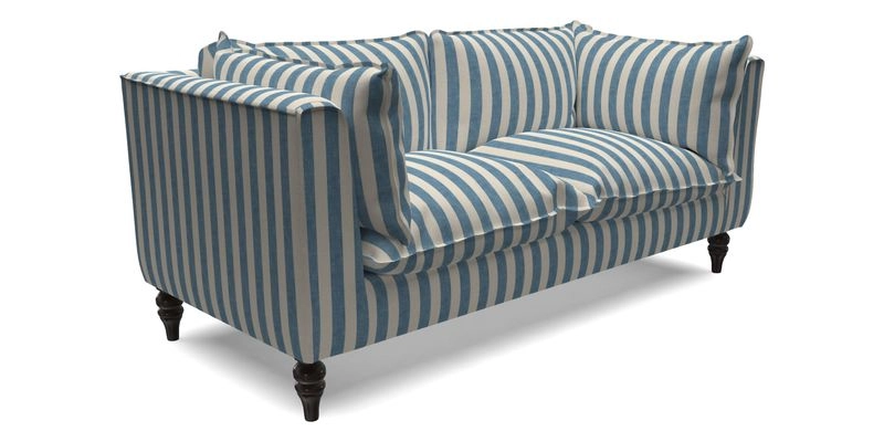 Aysgarth 3 Seater Sofa in Furrow Stripe Broad and Furrow Stripe Narrow Sunflower