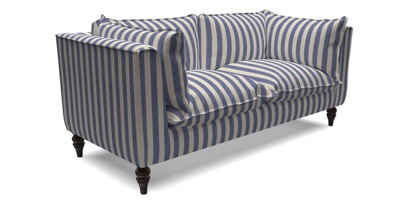 Aysgarth 3 Seater Sofa in Furrow Stripe Broad and Furrow Stripe Narrow Sunflower
