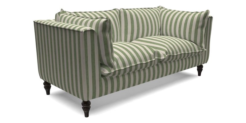 Aysgarth 3 Seater Sofa in Furrow Stripe Broad and Furrow Stripe Narrow Sunflower