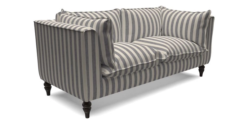 Aysgarth 3 Seater Sofa in Furrow Stripe Broad and Furrow Stripe Narrow Sunflower