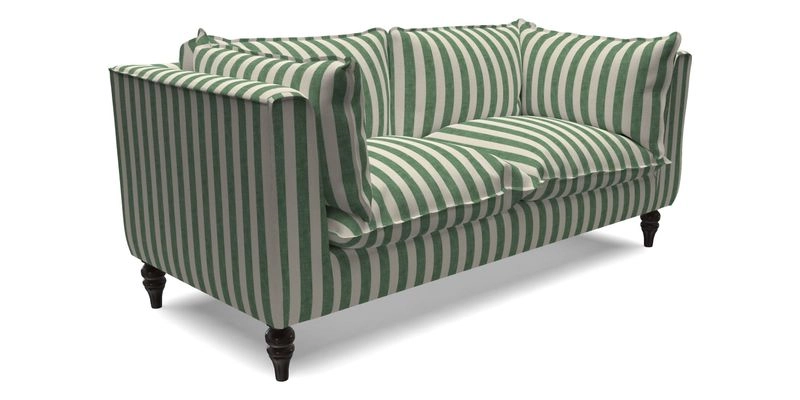 Aysgarth 3 Seater Sofa in Furrow Stripe Broad and Furrow Stripe Narrow Sunflower