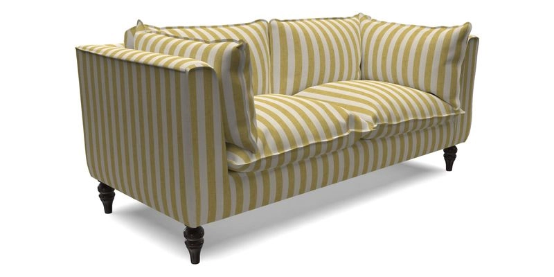 Aysgarth 3 Seater Sofa in Furrow Stripe Broad and Furrow Stripe Narrow Sunflower