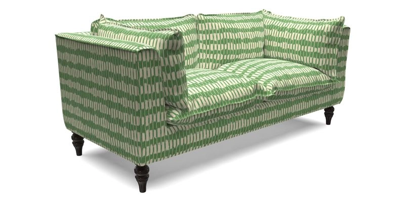 Aysgarth 3 Seater Sofa in Furrow Stripe Broad and Furrow Stripe Narrow Sunflower