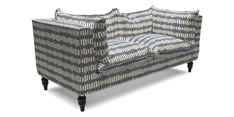 Aysgarth 3 Seater Sofa in Furrow Stripe Broad and Furrow Stripe Narrow Sunflower