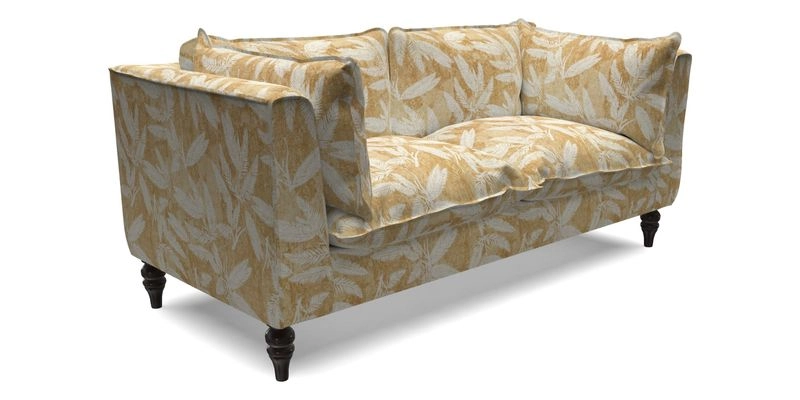 Aysgarth 3 Seater Sofa in Furrow Stripe Broad and Furrow Stripe Narrow Sunflower