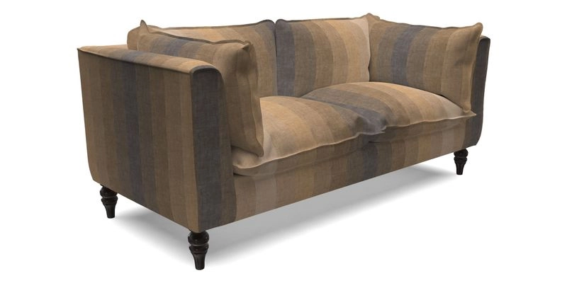 Aysgarth 3 Seater Sofa in Furrow Stripe Broad and Furrow Stripe Narrow Sunflower