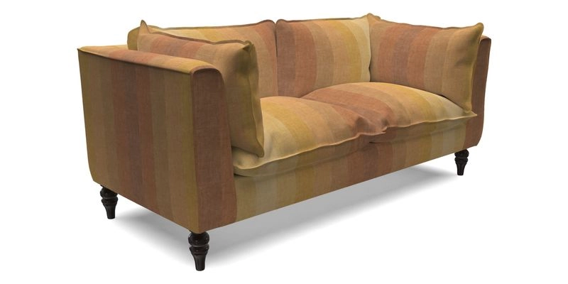 Aysgarth 3 Seater Sofa in Furrow Stripe Broad and Furrow Stripe Narrow Sunflower
