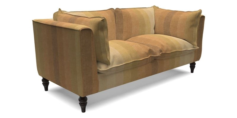 Aysgarth 3 Seater Sofa in Furrow Stripe Broad and Furrow Stripe Narrow Sunflower