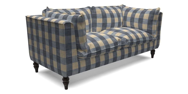 Aysgarth 3 Seater Sofa in Furrow Stripe Broad and Furrow Stripe Narrow Sunflower