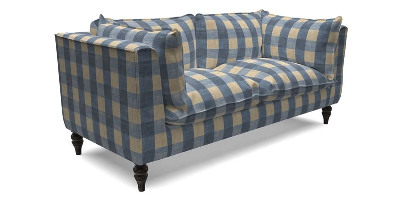 Aysgarth 3 Seater Sofa in Furrow Stripe Broad and Furrow Stripe Narrow Sunflower