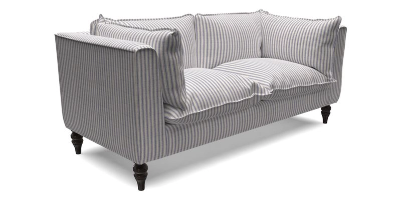 Aysgarth 3 Seater Sofa in Furrow Stripe Broad and Furrow Stripe Narrow Sunflower