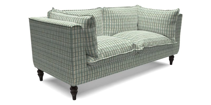 Aysgarth 3 Seater Sofa in Furrow Stripe Broad and Furrow Stripe Narrow Sunflower