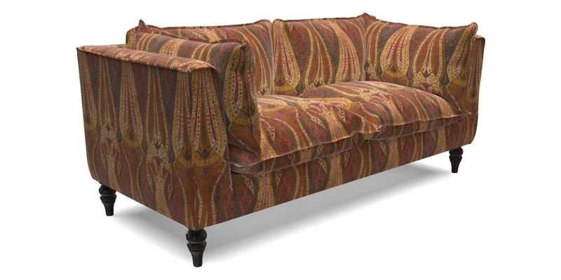 Aysgarth 3 Seater Sofa in Furrow Stripe Broad and Furrow Stripe Narrow Sunflower