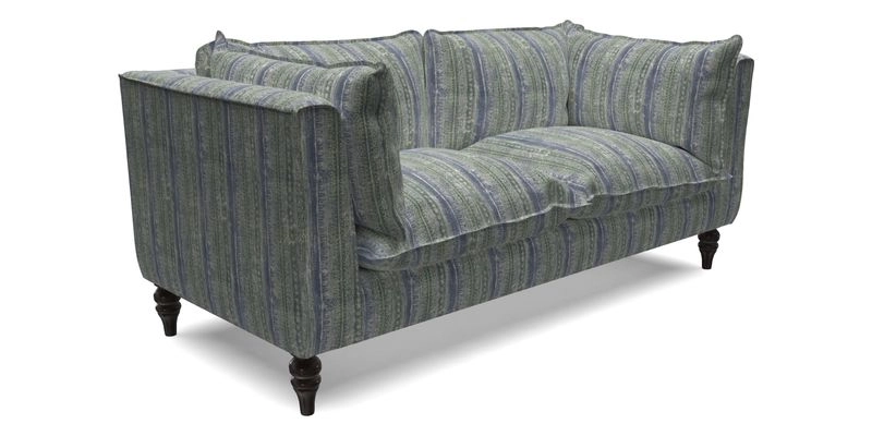 Aysgarth 3 Seater Sofa in Furrow Stripe Broad and Furrow Stripe Narrow Sunflower