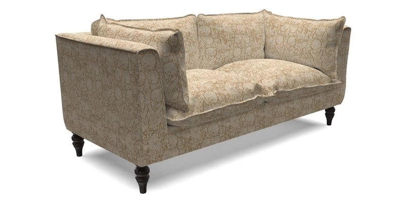 Aysgarth 3 Seater Sofa in Furrow Stripe Broad and Furrow Stripe Narrow Sunflower