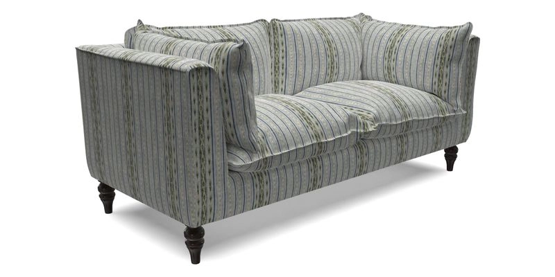 Aysgarth 3 Seater Sofa in Furrow Stripe Broad and Furrow Stripe Narrow Sunflower