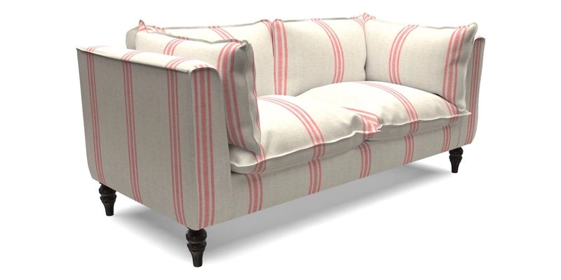 Aysgarth 3 Seater Sofa in Furrow Stripe Broad and Furrow Stripe Narrow Sunflower