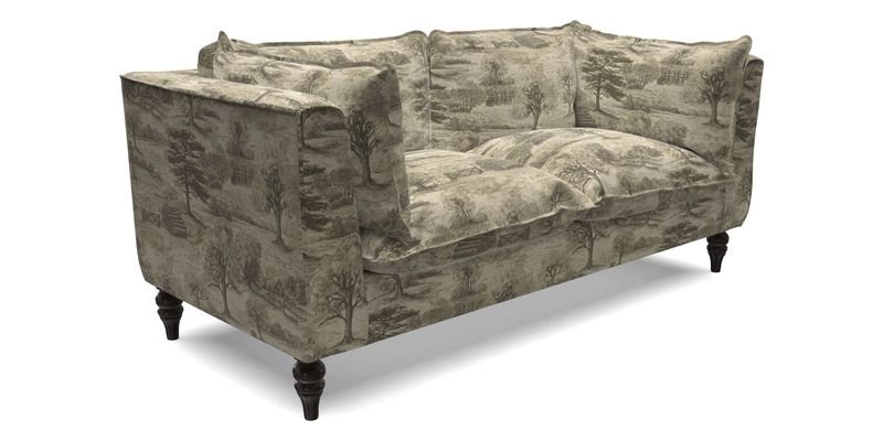 Aysgarth 3 Seater Sofa in Furrow Stripe Broad and Furrow Stripe Narrow Sunflower