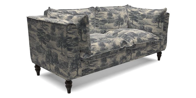 Aysgarth 3 Seater Sofa in Furrow Stripe Broad and Furrow Stripe Narrow Sunflower