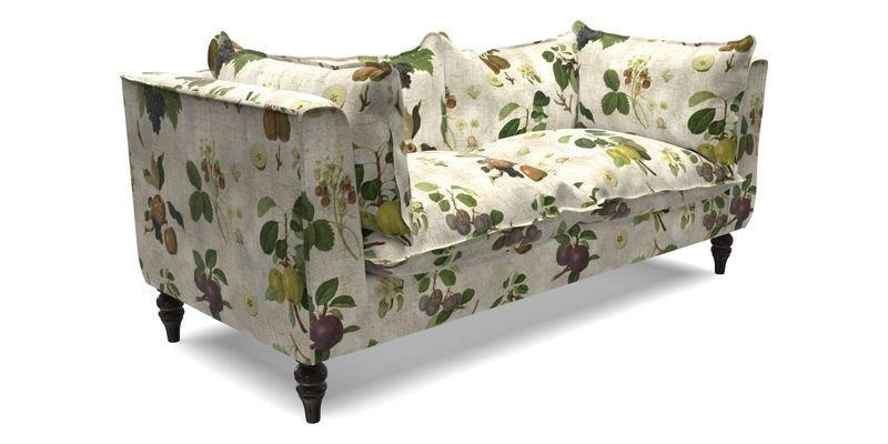 Aysgarth 3 Seater Sofa in Furrow Stripe Broad and Furrow Stripe Narrow Sunflower