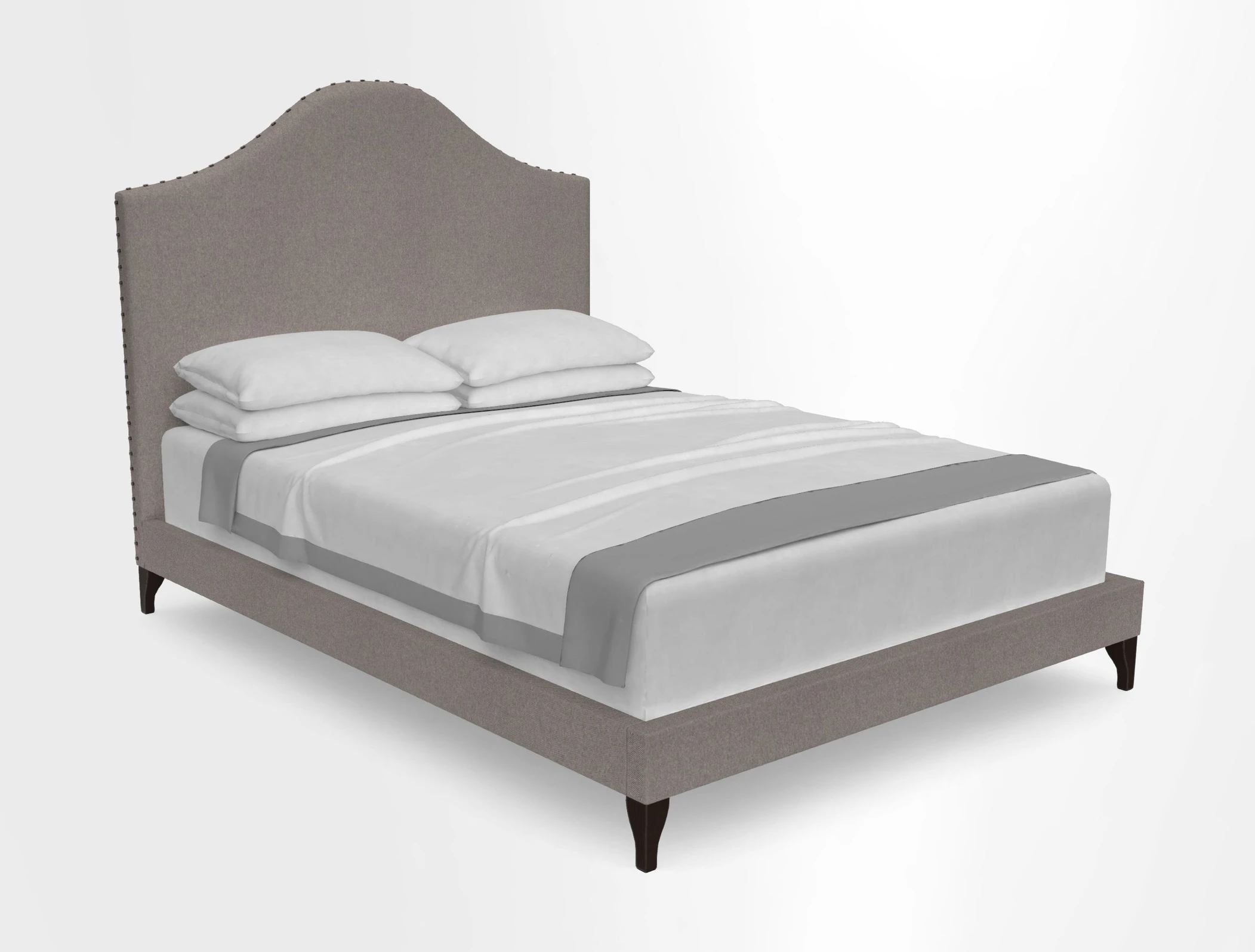 Bermondsey King Bed in RHS Collection William Hooker Design Fruit Base in Whitewell Meringue