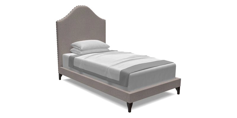 Bermondsey Single Bed in Cloth 18 Regimental Stripe Red