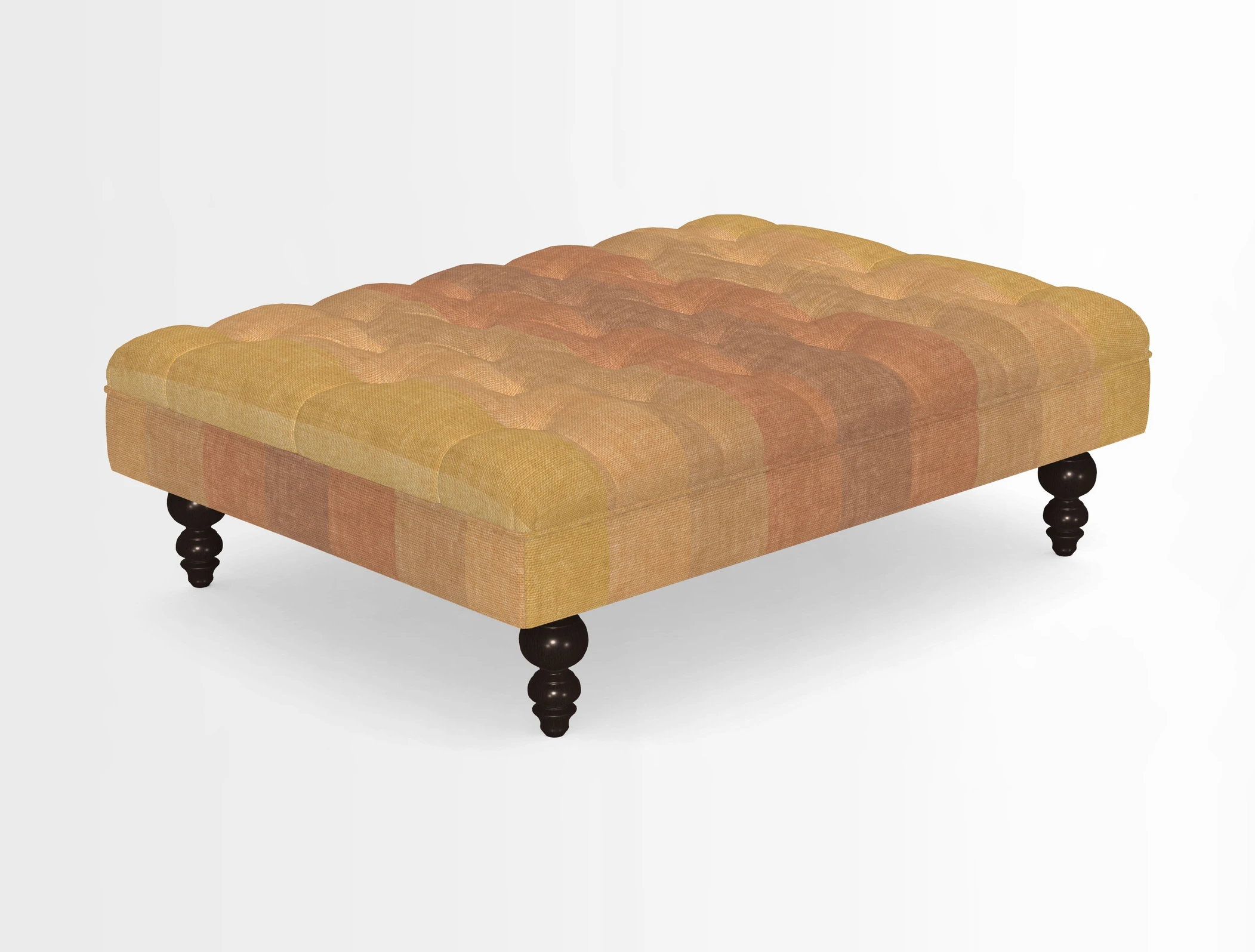 Bedham Footstool in RHS Gertrude Jekyll Lattice Green Alwinton 3 Seater Sofa in RHS Collection on Velvet William Hooker