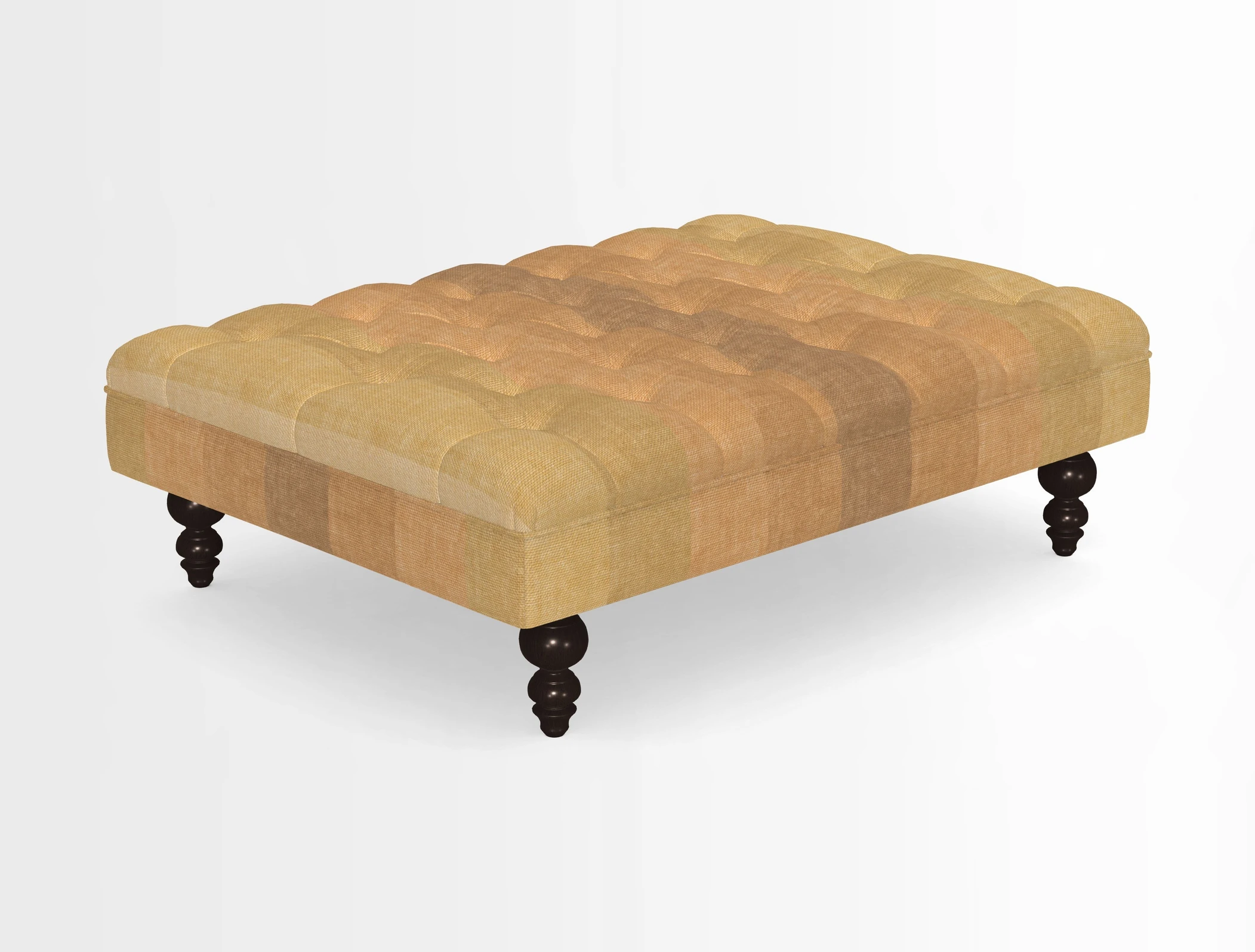 Bedham Footstool in RHS Gertrude Jekyll Lattice Green Alwinton 3 Seater Sofa in RHS Collection on Velvet William Hooker