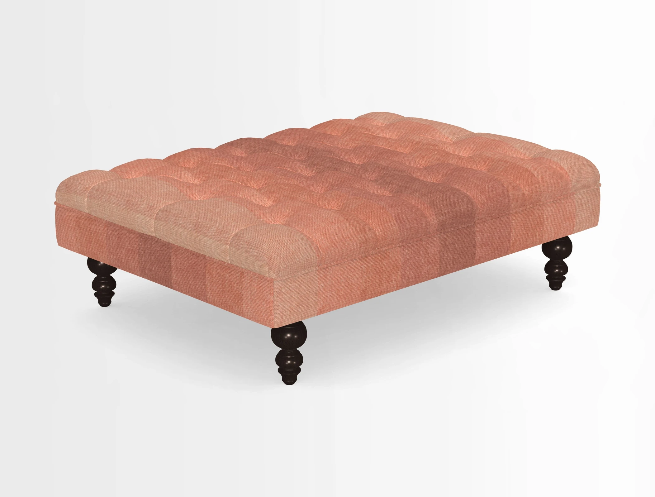 Bedham Footstool in RHS Gertrude Jekyll Lattice Green Alwinton 3 Seater Sofa in RHS Collection on Velvet William Hooker