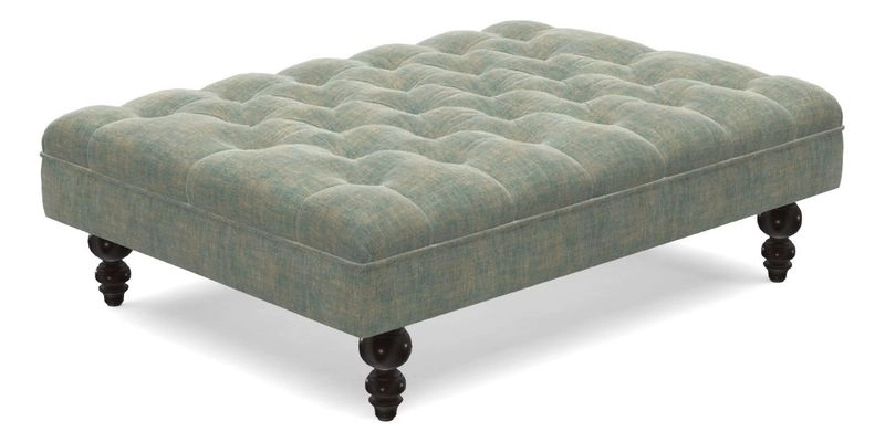Bedham Footstool in RHS Gertrude Jekyll Lattice Green