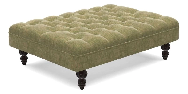Bedham Footstool in RHS Gertrude Jekyll Lattice Green
